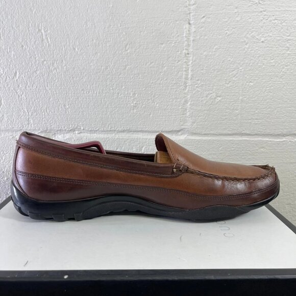 Allen Edmonds Boulder 40026 Brown Leather Driving Loafers Moccasin Men's 14 E - Picture 2 of 9